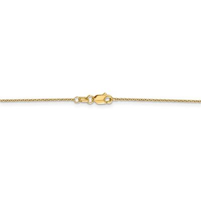 14K Yellow Gold Cable Chain, 16&quot;, 1.10dwts