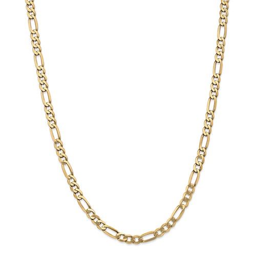 14K Y/G Figaro Link Chain, 20&quot;, 11.2dwts