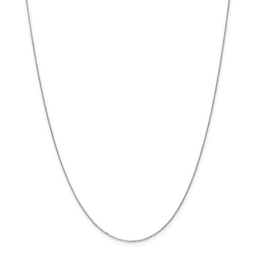 14K W/G Cable Chain, 16&quot;, 1dwts