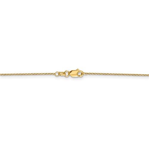 14K Y/G Rolo Pendant Chain, 18”, 1dwt