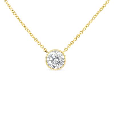 18K Y/G Rolo Pendant chain, 18&quot;, 2.35dwt