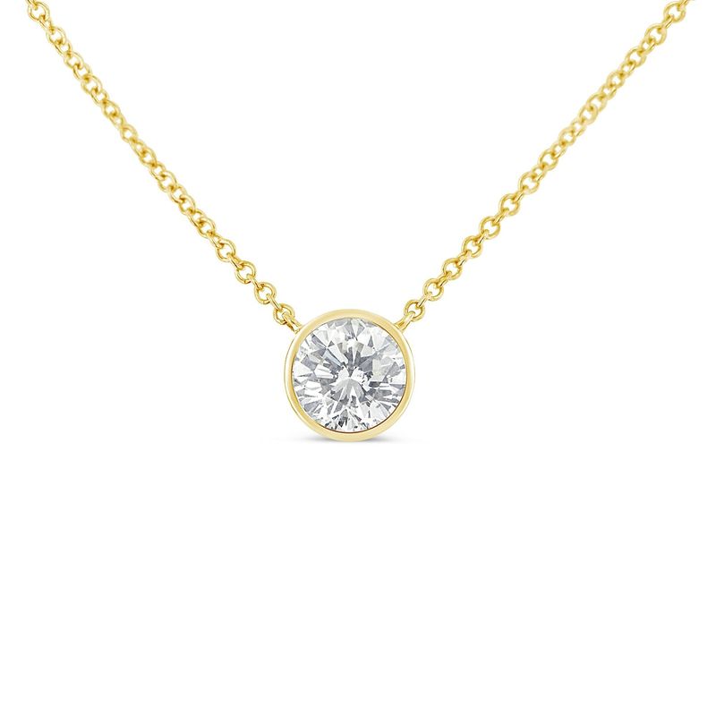 18K Y/G Rolo Pendant chain, 18&quot;, 2.35dwt
