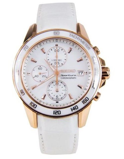 Seiko Lds Sportura Classic Chronograph Watch, 38mm