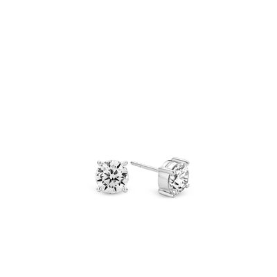 8mm Zirconia Stud Earrings