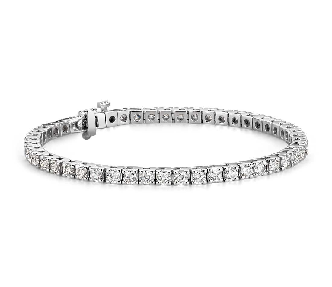 14K W/G Diamond Tennis Bracelet, D: 5.07ct