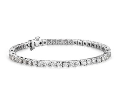 14K W/G Diamond Tennis Bracelet, D: 5.07ct