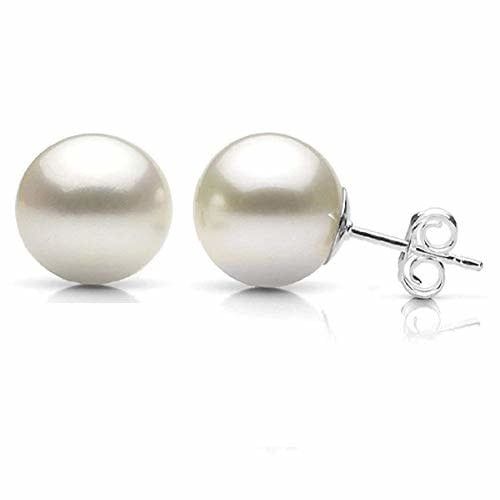 14K W/G 7.5mm Akoya Culture Pearl Stud Earrings