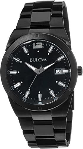 Bulova Gts Black Classic Analog Display Watch, 43mm case