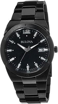 Bulova Gts Black Classic Analog Display Watch, 43mm case