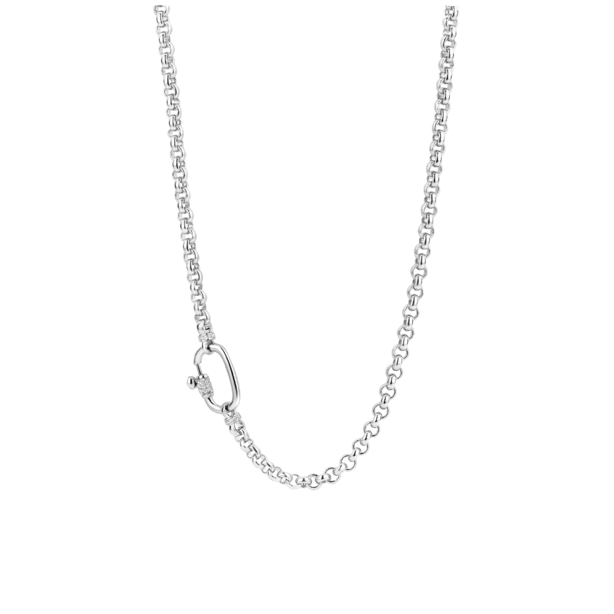 3958ZI/48- Silver Rolo Chain