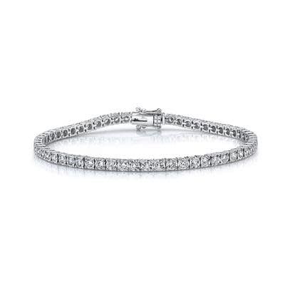 14K W/G Diamond Tennis Bracelet, D: 2.02ct, 7&quot;