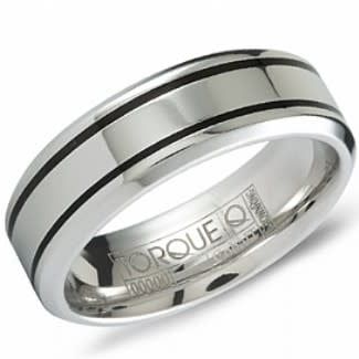 7mm Cobalt Band with Black Lines