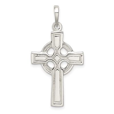 Silver Polished Cross Pendant
