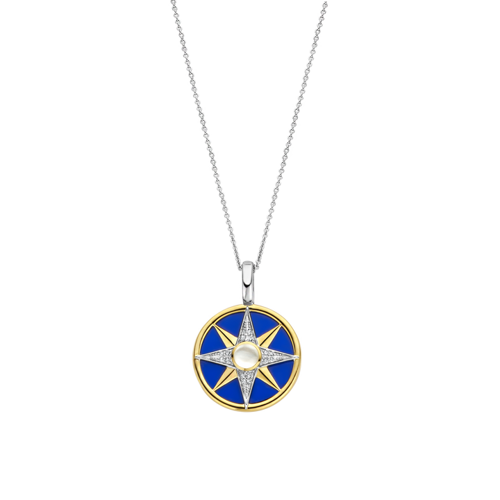 6823BL- Lapis Compass Pendant