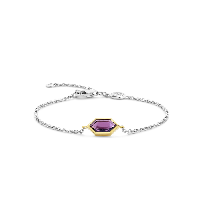 23029PU- Geometric Purple Bracelet