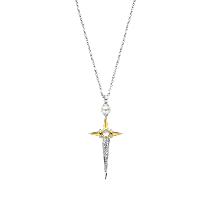 Pearl Cross Necklace