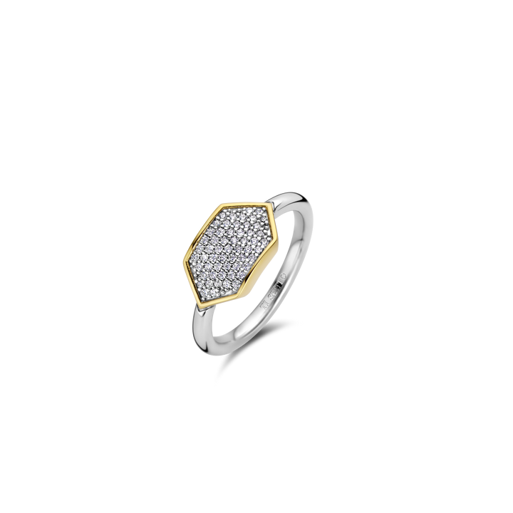 12310ZY/56- Geometric Pave Ring