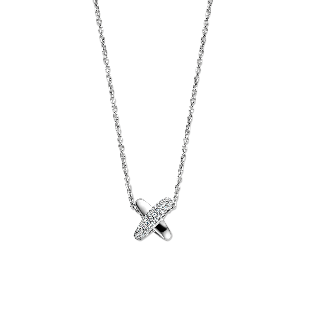 Pave X Necklace