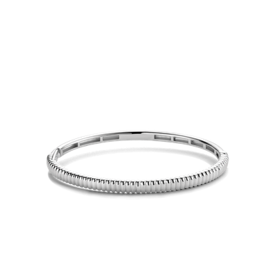 2956SI- Silver Fluted Bangle
