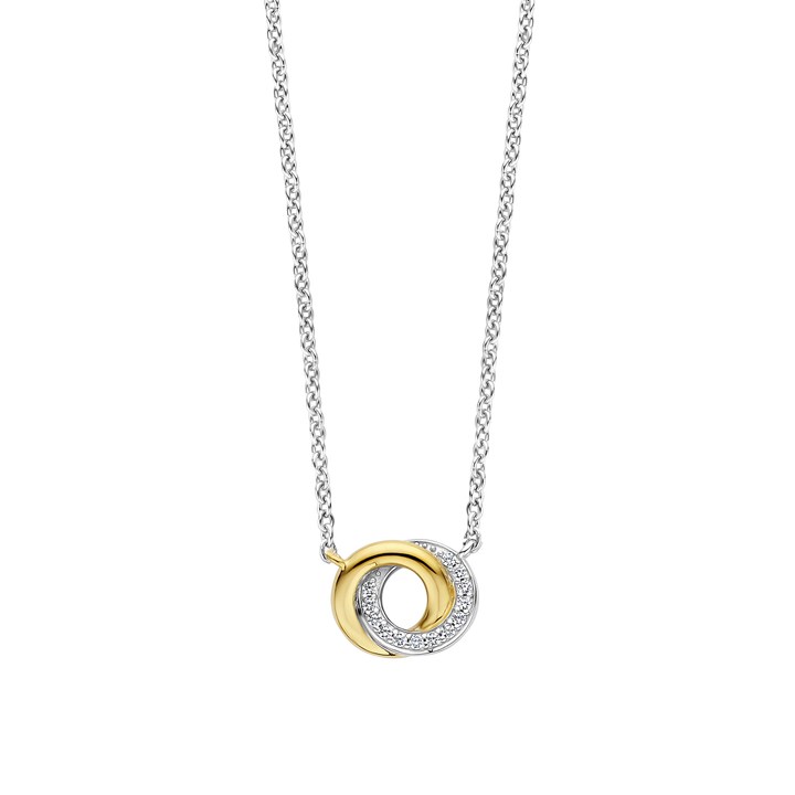 3915ZY/42- Two tone infinity Necklace