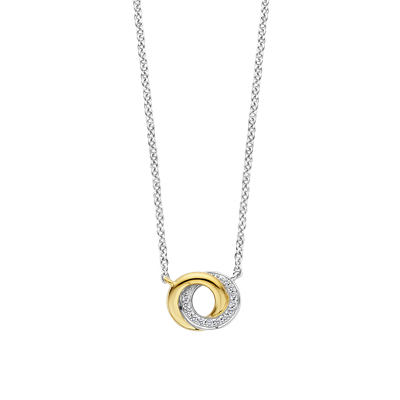 3915ZY/42- Two tone infinity Necklace