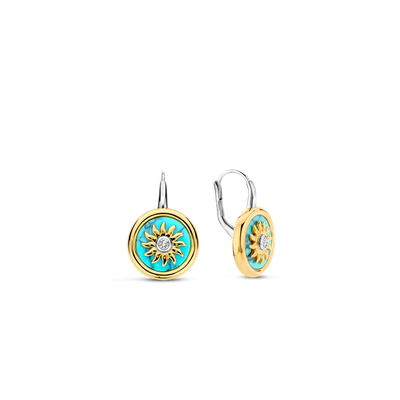 Turquoise Sun Earrings
