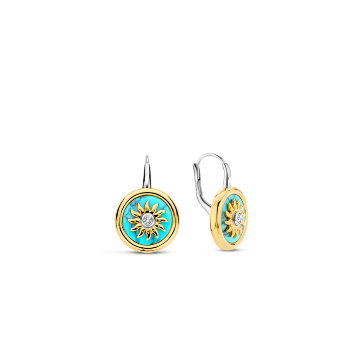 Turquoise Sun Earrings