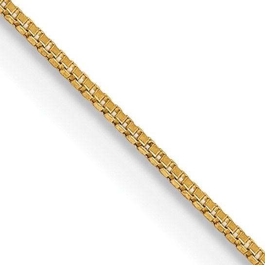 14K Y/G Box Chain, 20&quot;, 1.35dwt