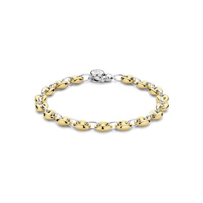 2 Tone Gucci Style Puff Link Bracelet