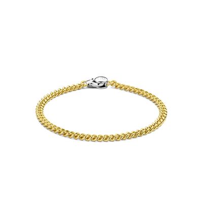 Yellow Gold-Plated Light Curb Link Bracelet