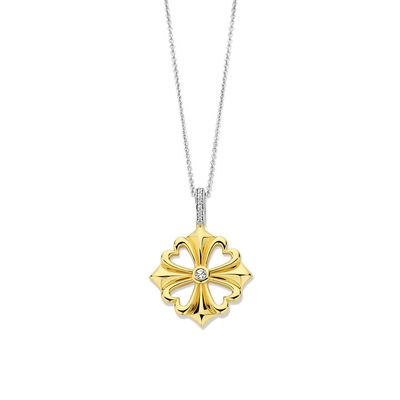 Yellow Plated Signature Clover Pendant