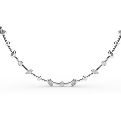 Pavé Marquise Shaped Necklace