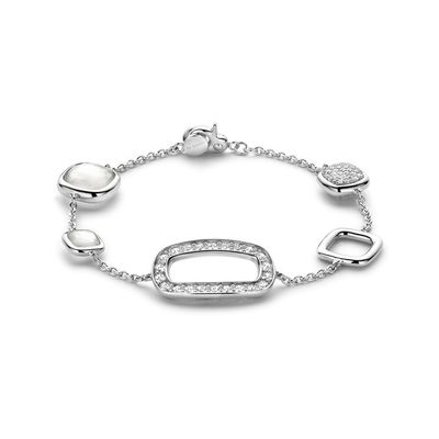 Silver Bracelet with Zirconia