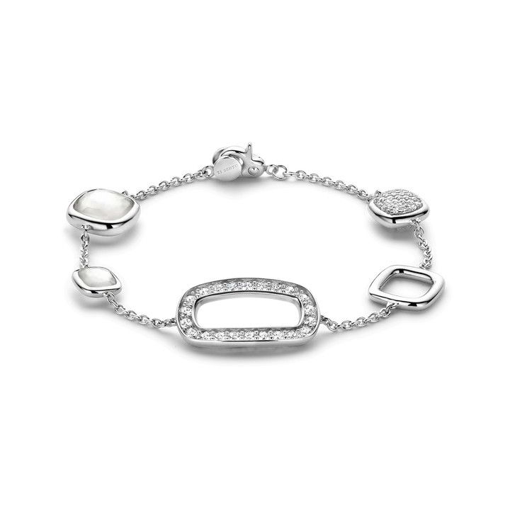 Silver Bracelet with Zirconia