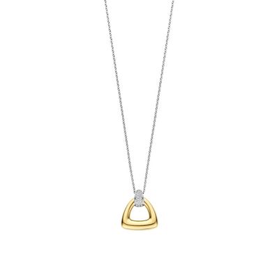Yellow Gold Plated Triangle Necklace
