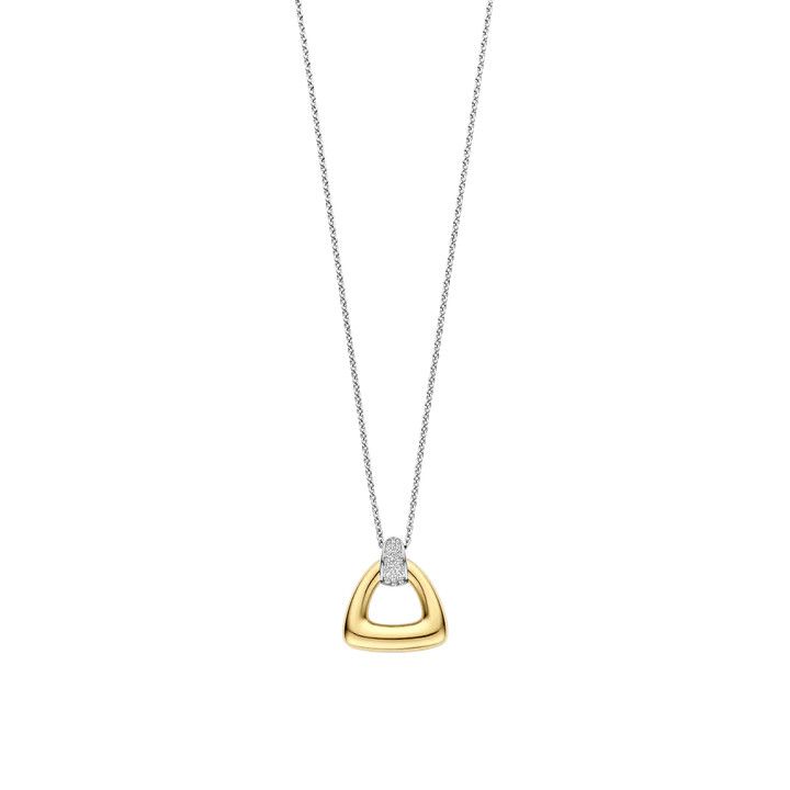 Yellow Gold Plated Triangle Necklace