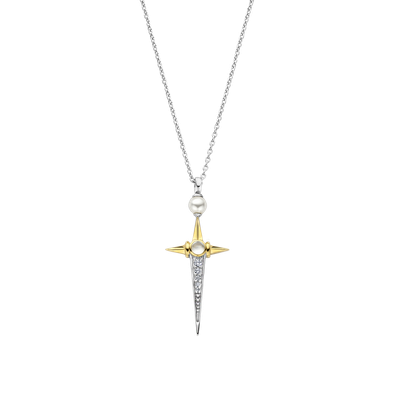 Pearl Cross Necklace