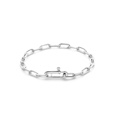 23018SI- Silver Lightweight Paperclip Bracelet