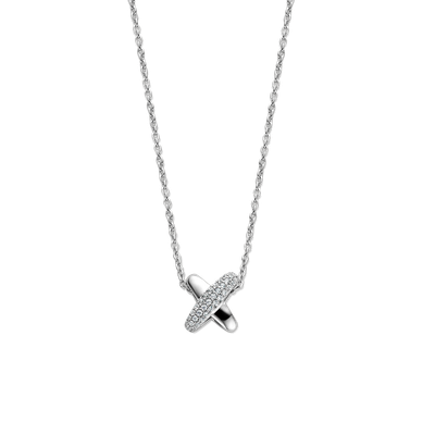 Pave X Necklace