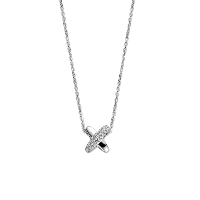 Pave X Necklace
