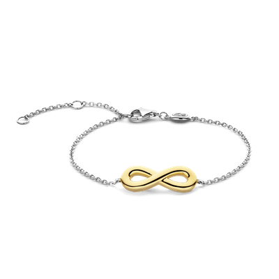 2823SY- Yellow Gold Plated infinity Bracelet