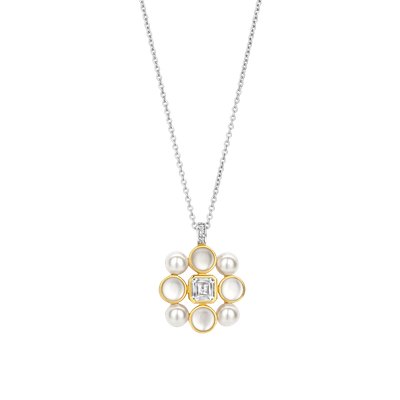 34046YP/42- Square Pearl Necklace