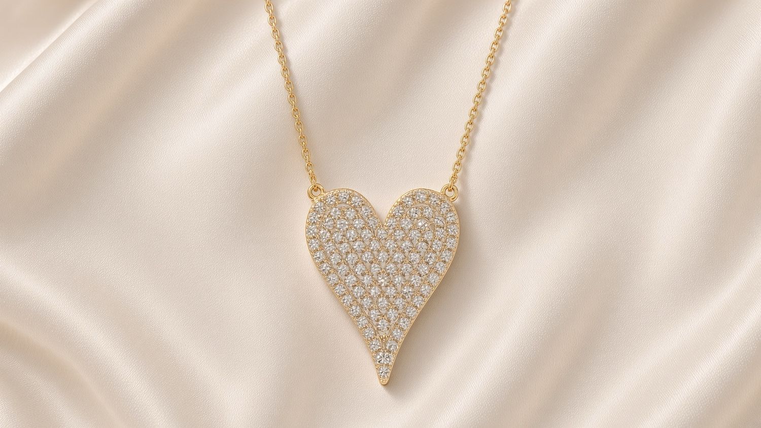 14K Y/G Medium Diamond Heart, D: 0.21ct