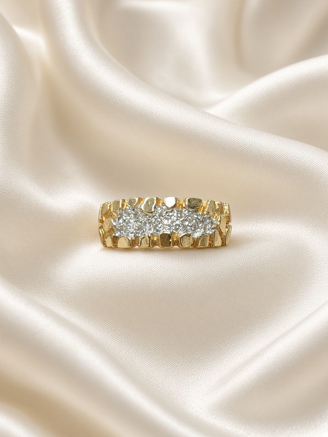 Nugget Style Diamond Ring
