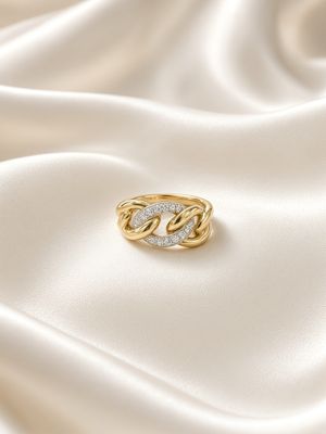 Pavé Link Ring