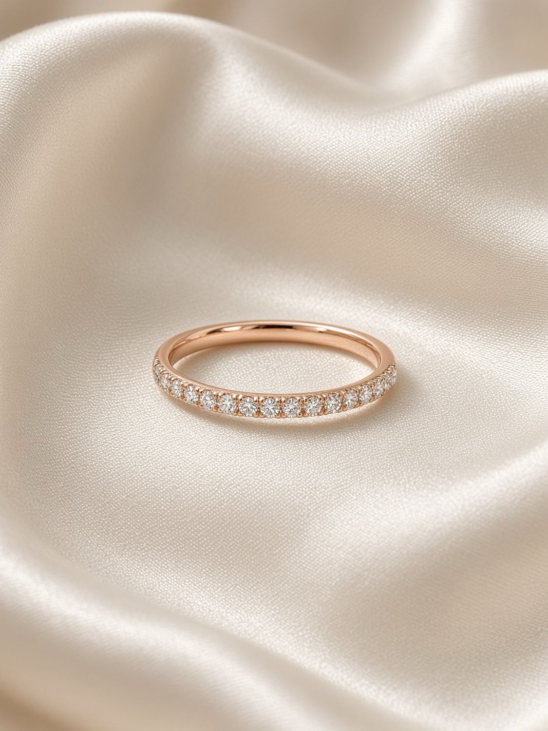 Rose Gold Diamond Eternity Band
