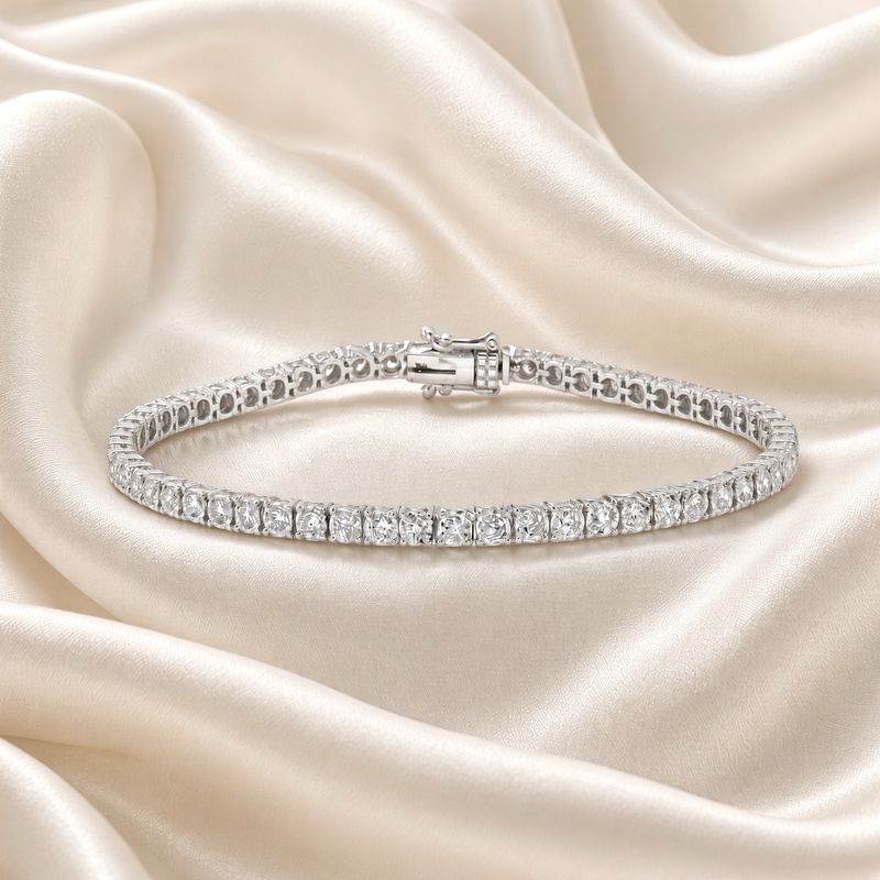 14K W/G Diamond Tennis Bracelet, D: 2.02ct, 7"
