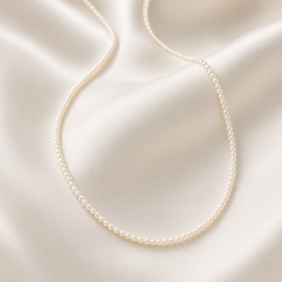 14K Y/G Adjustable Cultured Pearl Strand, P: 4mm