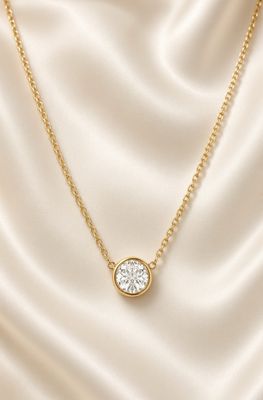 18K Y/G Bezel Set Diamond Solitaire, D: 1ct 18K Y/G Bezel Set Diamond Solitaire, D: 1ct