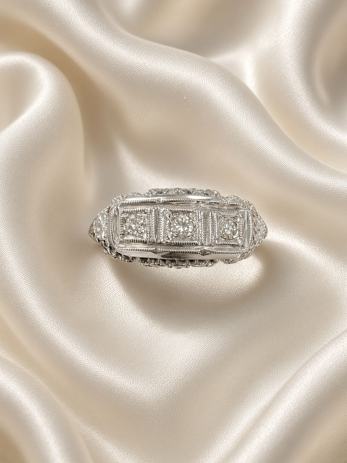 Art Deco-Inspired Diamond Ring
